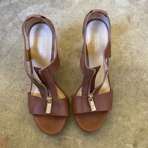Michael Kors brown platforms